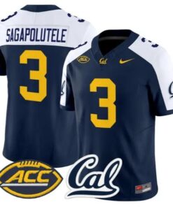 Jaron-Keawe Sagapolutele Jersey #3 Golden Bears Jersey 2026 Limited Stitched by My Store NCAA Football Jerseys