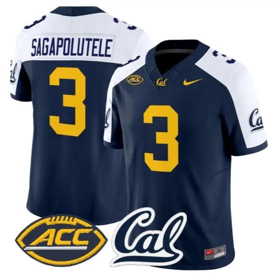 Jaron-Keawe Sagapolutele Jersey #3 Golden Bears Jersey 2026 Limited Stitched 2 Jaron-Keawe Sagapolutele Jersey #3 Golden Bears Jersey 2026 Limited Stitched by My Store NCAA Football Jerseys