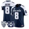 Javen_Jacobs_Jersey_8_Utah_State_Aggies_2026_Vapor_Limited_Stitched_Navy_Alter - Malcom Terry Javen Jacobs Jersey #8 Utah State Aggies 2026 Vapor Limited Stitched by My Store NCAA Football Jerseys