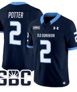 Jaxon Potter Jersey #2 Old Dominion Monarchs 2026 Limited All Stitched by My Store NCAA Football Jerseys