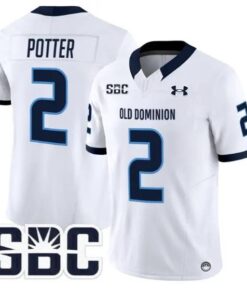 Jaxon Potter Jersey #2 Old Dominion Monarchs 2026 Limited All Stitched by My Store NCAA Football Jerseys