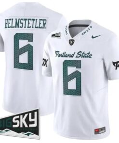 Jaxton Helmstetler Jersey #6 Portland State Vikings 2026 Limited Stitched by My Store NCAA Football Jerseys