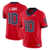 Jayden Davis Jersey #10 UConn Huskies 2026 Vapor Limited Football All Stitched by My Store NCAA Football Jerseys
