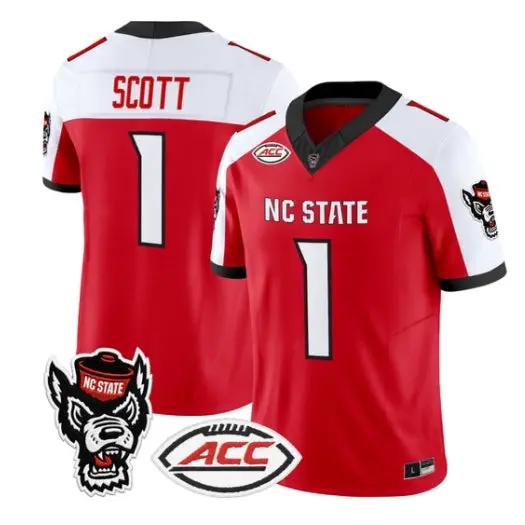 Jayden Duke Scott Jersey #1 NC State Wolfpack 2026 Limited Stitched 1 Jayden Duke Scott Jersey #1 NC State Wolfpack 2026 Limited Stitched by My Store NCAA Football Jerseys