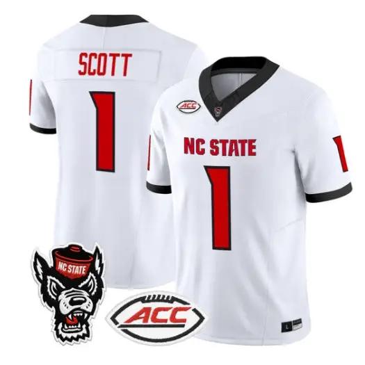 Jayden Duke Scott Jersey #1 NC State Wolfpack 2026 Limited Stitched 3 Jayden Duke Scott Jersey #1 NC State Wolfpack 2026 Limited Stitched by My Store NCAA Football Jerseys