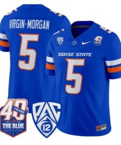 Jayden Virgin-Morgan Jersey #5 Boise State Broncos 2026 All Stitched by My Store NCAA Football Jerseys