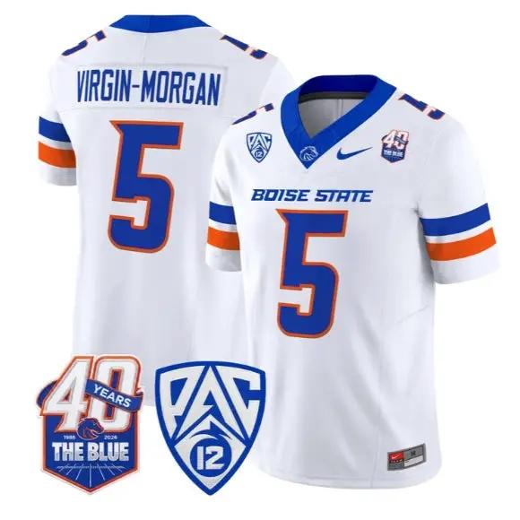 Jayden Virgin-Morgan Jersey #5 Boise State Broncos 2026 All Stitched by My Store NCAA Football Jerseys