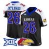 Jayhawks_Jersey_26_Kansas_Jayhawks_2026_Vapor_Limited_All_Stitched_Black_Alter - Malcom Terry Jayhawks Jersey #26 Kansas Jayhawks 2026 Vapor Limited All Stitched by My Store NCAA Football Jerseys