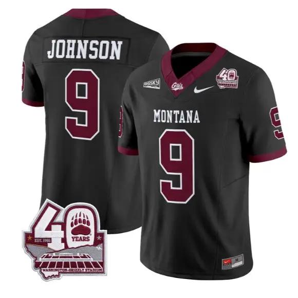 Jaylen Johnson Jersey #9 Montana Grizzlies 2026 Limited All Stitched 2 Jaylen Johnson Jersey #9 Montana Grizzlies 2026 Limited All Stitched by My Store NCAA Football Jerseys