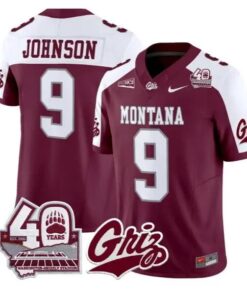 Jaylen Johnson Jersey #9 Montana Grizzlies 2026 Limited All Stitched 8 Jaylen Johnson Jersey #9 Montana Grizzlies 2026 Limited All Stitched by My Store NCAA Football Jerseys