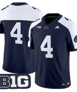 Jeremiah Cooper Jersey #1 Penn State 2026 No Name on Back Limited Stitched by My Store NCAA Football Jerseys