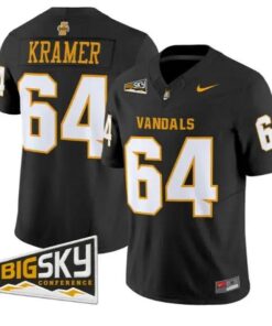 Jerry Kramer #64 Idaho Vandals Jersey 2026 Vapor Limited All Stitched by My Store NCAA Football Jerseys
