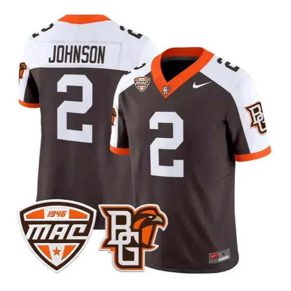 JoJo Johnson #2 Bowling Green Falcons Jersey 2026 Vapor All Stitched 1 JoJo Johnson #2 Bowling Green Falcons Jersey 2026 Vapor All Stitched by My Store NCAA Football Jerseys