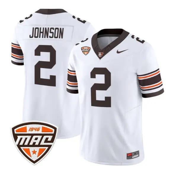 JoJo Johnson #2 Bowling Green Falcons Jersey 2026 Vapor All Stitched 5 JoJo Johnson #2 Bowling Green Falcons Jersey 2026 Vapor All Stitched by My Store NCAA Football Jerseys