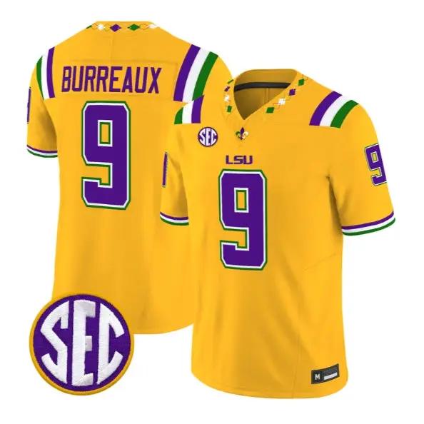 Joe Burrow #9 LSU Tigers Jersey 2026 Mardi Gras Edition All Stitched 1 Joe Burrow #9 LSU Tigers Jersey 2026 Mardi Gras Edition All Stitched by My Store NCAA Football Jerseys