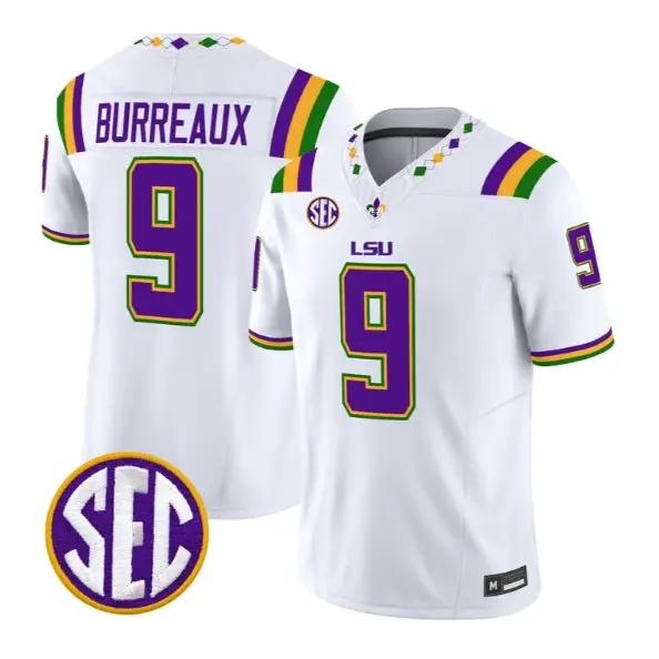 Joe Burrow #9 LSU Tigers Jersey 2026 Mardi Gras Edition All Stitched 3 Joe Burrow #9 LSU Tigers Jersey 2026 Mardi Gras Edition All Stitched by My Store NCAA Football Jerseys