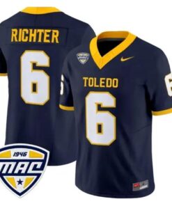 John Alan RichterJersey #6 Toledo Rockets 2026 Vapor Limited Stitched by My Store NCAA Football Jerseys