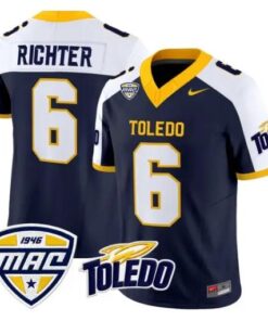 John Alan RichterJersey #6 Toledo Rockets 2026 Vapor Limited Stitched by My Store NCAA Football Jerseys