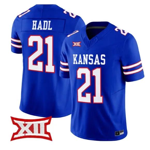John Hadl Jersey #21 Kansas Jayhawks 2026 Vapor Limited All Stitched by My Store NCAA Football Jerseys