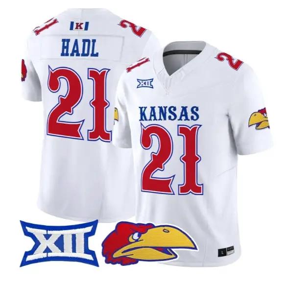 John Hadl Jersey #21 Kansas Jayhawks 2026 Vapor Limited All Stitched by My Store NCAA Football Jerseys