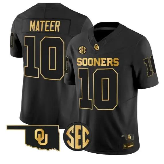 John Mateer #10 Oklahoma Sooners Jersey 2026 Limited All Stitched 2 John Mateer #10 Oklahoma Sooners Jersey 2026 Limited All Stitched by My Store NCAA Football Jerseys