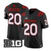 Johnny Rodgers #20 Nebraska Cornhuskers Jersey 2026 Alternate All-black Stitched 10 Johnny Rodgers #20 Nebraska Cornhuskers Jersey 2026 Alternate All-black Stitched by My Store NCAA Football Jerseys