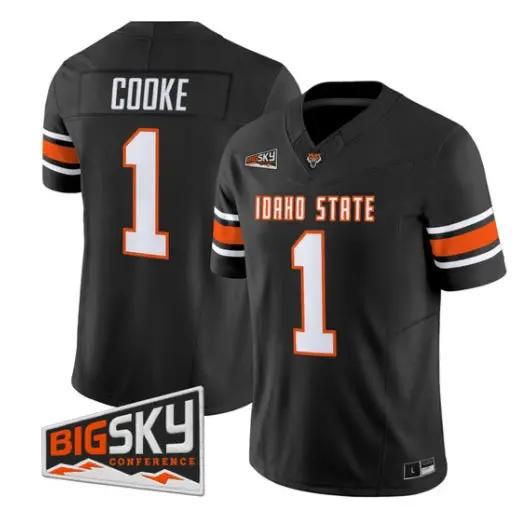 Jordan Cooke Jersey #1 Idaho State Bengals 2026 Limited All Stitched 1 Jordan Cooke Jersey #1 Idaho State Bengals 2026 Limited All Stitched by My Store NCAA Football Jerseys