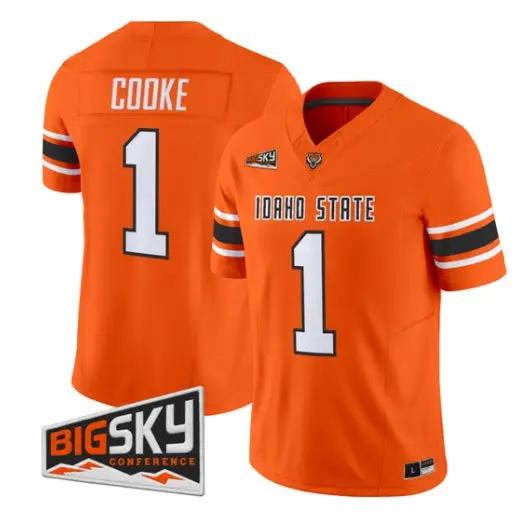Jordan Cooke Jersey #1 Idaho State Bengals 2026 Limited All Stitched 2 Jordan Cooke Jersey #1 Idaho State Bengals 2026 Limited All Stitched by My Store NCAA Football Jerseys