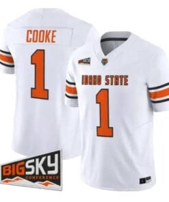 Jordan Cooke Jersey #1 Idaho State Bengals 2026 Limited All Stitched 6 Jordan Cooke Jersey #1 Idaho State Bengals 2026 Limited All Stitched by My Store NCAA Football Jerseys