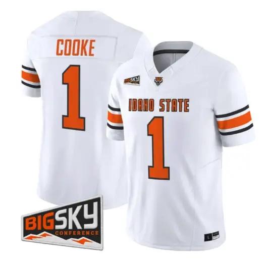 Jordan Cooke Jersey #1 Idaho State Bengals 2026 Limited All Stitched 3 Jordan Cooke Jersey #1 Idaho State Bengals 2026 Limited All Stitched by My Store NCAA Football Jerseys