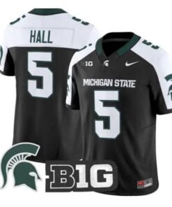 Jordan Hall Jersey #5 Michigan State Spartans 2026 Limited Stitched by My Store NCAA Football Jerseys