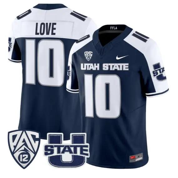 Jordan Love Jersey #10 Utah State Aggies 2026 Vapor Limited Stitched 1 Jordan Love Jersey #10 Utah State Aggies 2026 Vapor Limited Stitched by My Store NCAA Football Jerseys
