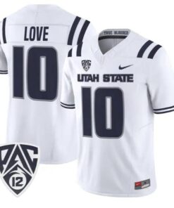Jordan Love Jersey #10 Utah State Aggies 2026 Vapor Limited Stitched 6 Jordan Love Jersey #10 Utah State Aggies 2026 Vapor Limited Stitched by My Store NCAA Football Jerseys