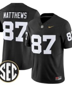 Jordan Matthews Jersey #87 Vanderbilt Commodores 2026 Vapor Stitched by My Store NCAA Football Jerseys