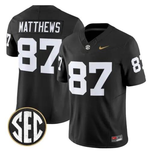 Jordan Matthews Jersey #87 Vanderbilt Commodores 2026 Vapor Stitched 2 Jordan Matthews Jersey #87 Vanderbilt Commodores 2026 Vapor Stitched by My Store NCAA Football Jerseys