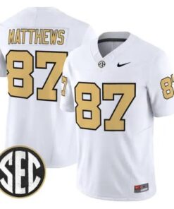 Jordan Matthews Jersey #87 Vanderbilt Commodores 2026 Vapor Stitched 8 Jordan Matthews Jersey #87 Vanderbilt Commodores 2026 Vapor Stitched by My Store NCAA Football Jerseys