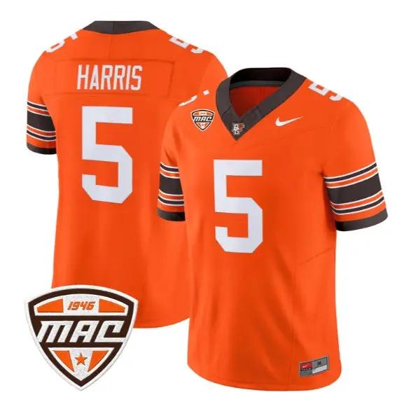 Josh Harris #5 Bowling Green Falcons Jersey 2026 Vapor All Stitched 4 Josh Harris #5 Bowling Green Falcons Jersey 2026 Vapor All Stitched by My Store NCAA Football Jerseys