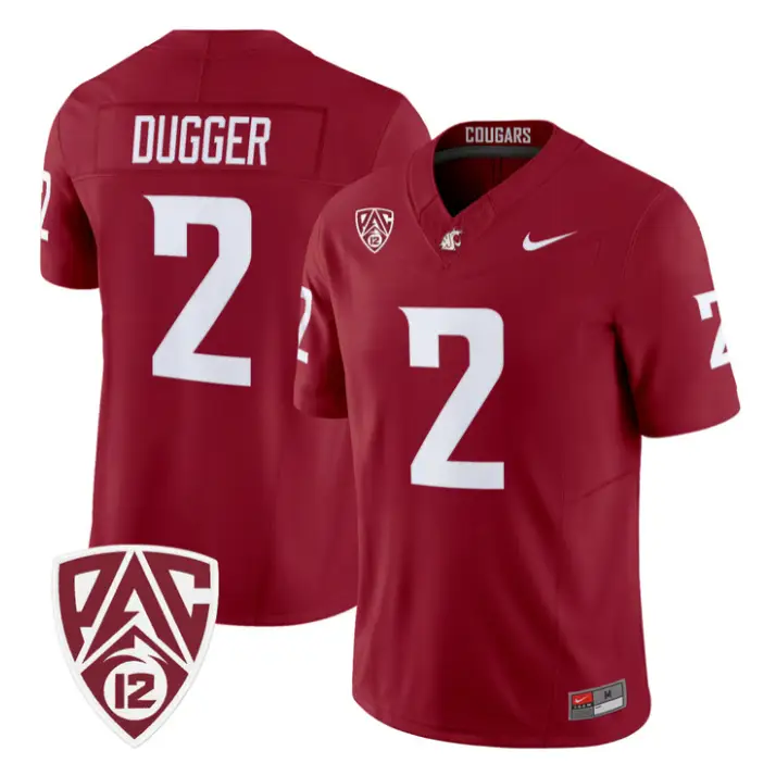Julian Dugger Jersey #2 Washington State Cougars 2026 Vapor Stitched by My Store NCAA Football Jerseys