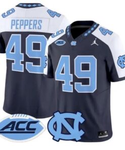Julius Peppers Jersey #49 North Carolina Tar Heels 2026 All Stitched by My Store NCAA Football Jerseys