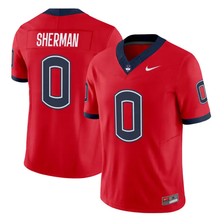 K'Von Sherman Jersey #0 UConn Huskies 2026 Vapor Limited Football All Stitched 1 K'Von Sherman Jersey #0 UConn Huskies 2026 Vapor Limited Football All Stitched by My Store NCAA Football Jerseys