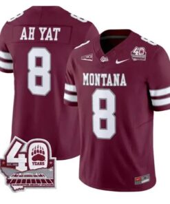 Keali'i Ah Yat Jersey #8 Montana Grizzlies 2026 Limited All Stitched 9 Keali'i Ah Yat Jersey #8 Montana Grizzlies 2026 Limited All Stitched by My Store NCAA Football Jerseys
