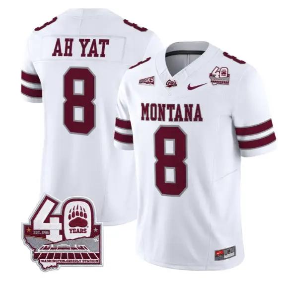 Keali'i Ah Yat Jersey #8 Montana Grizzlies 2026 Limited All Stitched 5 Keali'i Ah Yat Jersey #8 Montana Grizzlies 2026 Limited All Stitched by My Store NCAA Football Jerseys
