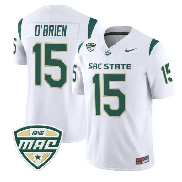 Ken O'Brien Jersey #15 Sacramento State Hornets 2026 Vapor Stitched 3 Ken O'Brien Jersey #15 Sacramento State Hornets 2026 Vapor Stitched by My Store NCAA Football Jerseys