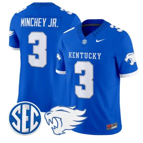 Kenny Minchey #3 Kentucky Wildcats Jersey 2026 Vapor Limited Stitched 5 Kenny Minchey #3 Kentucky Wildcats Jersey 2026 Vapor Limited Stitched by My Store NCAA Football Jerseys
