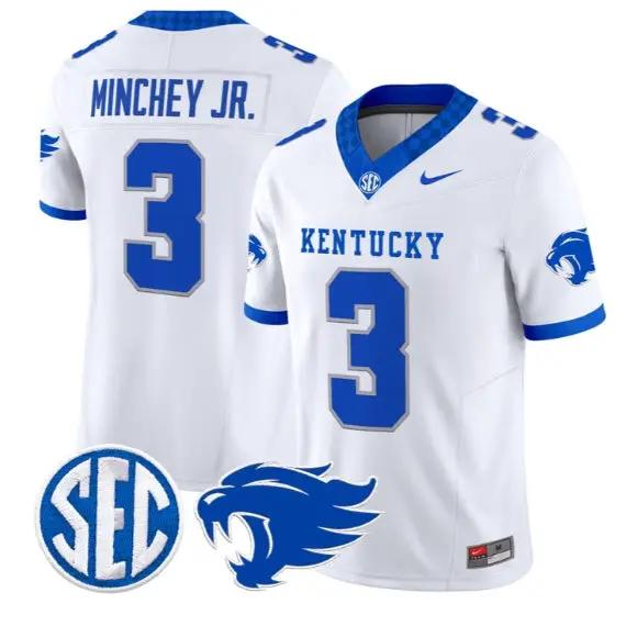 Kenny Minchey #3 Kentucky Wildcats Jersey 2026 Vapor Limited Stitched 6 Kenny Minchey #3 Kentucky Wildcats Jersey 2026 Vapor Limited Stitched by My Store NCAA Football Jerseys