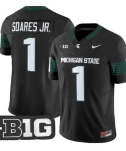 Kenny Soares Jr Jersey #1 Michigan State Spartans 2026 All Stitched by My Store NCAA Football Jerseys