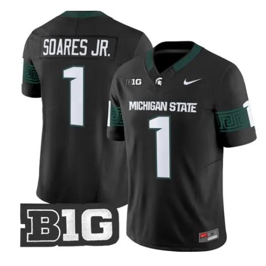 Kenny Soares Jr Jersey #1 Michigan State Spartans 2026 All Stitched 2 Kenny Soares Jr Jersey #1 Michigan State Spartans 2026 All Stitched by My Store NCAA Football Jerseys