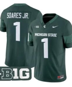 Kenny Soares Jr Jersey #1 Michigan State Spartans 2026 All Stitched 9 Kenny Soares Jr Jersey #1 Michigan State Spartans 2026 All Stitched by My Store NCAA Football Jerseys