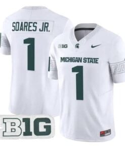 Kenny Soares Jr Jersey #1 Michigan State Spartans 2026 All Stitched 10 Kenny Soares Jr Jersey #1 Michigan State Spartans 2026 All Stitched by My Store NCAA Football Jerseys