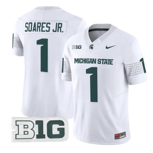 Kenny Soares Jr Jersey #1 Michigan State Spartans 2026 All Stitched 5 Kenny Soares Jr Jersey #1 Michigan State Spartans 2026 All Stitched by My Store NCAA Football Jerseys